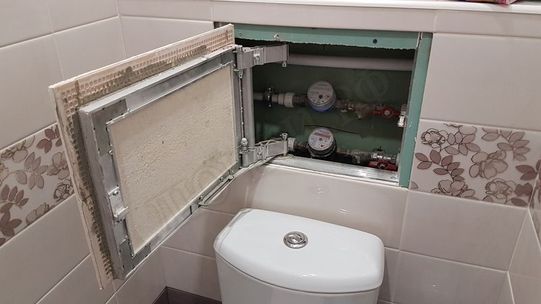 Люк под плитку Нажимной Секрет-Лайт 2 створки 1100*300 Люк под плитку Нажимной Секрет-Лайт 2 створки 1100*300