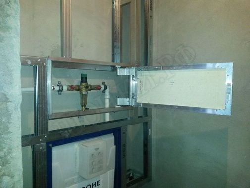 Люк под плитку Нажимной Секрет-Лайт 2 створки 1100*300 Люк под плитку Нажимной Секрет-Лайт 2 створки 1100*300