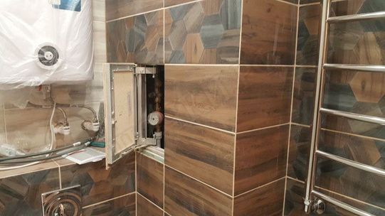 Люк под плитку Нажимной Секрет-Лайт 2 створки 1100*300 Люк под плитку Нажимной Секрет-Лайт 2 створки 1100*300