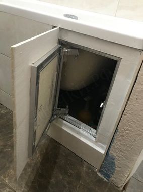 Люк под плитку Нажимной Секрет-Лайт 2 створки 1100*300 Люк под плитку Нажимной Секрет-Лайт 2 створки 1100*300