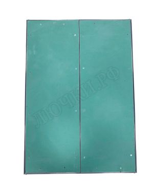 Люк под покраску Хаммер Гиппократ для установки в потолок, 2 створки, съёмная перегородка Люк под покраску Хаммер Гиппократ для установки в потолок, 2 створки, съёмная перегородка