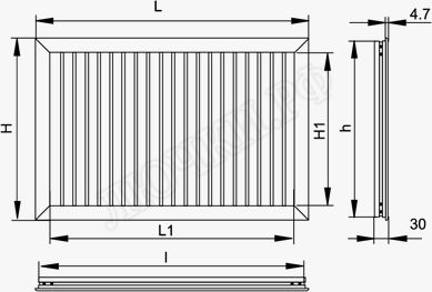 Решетка пластиковая НУН 600 х 600 беж. Решетка пластиковая НУН 600 х 600 беж.